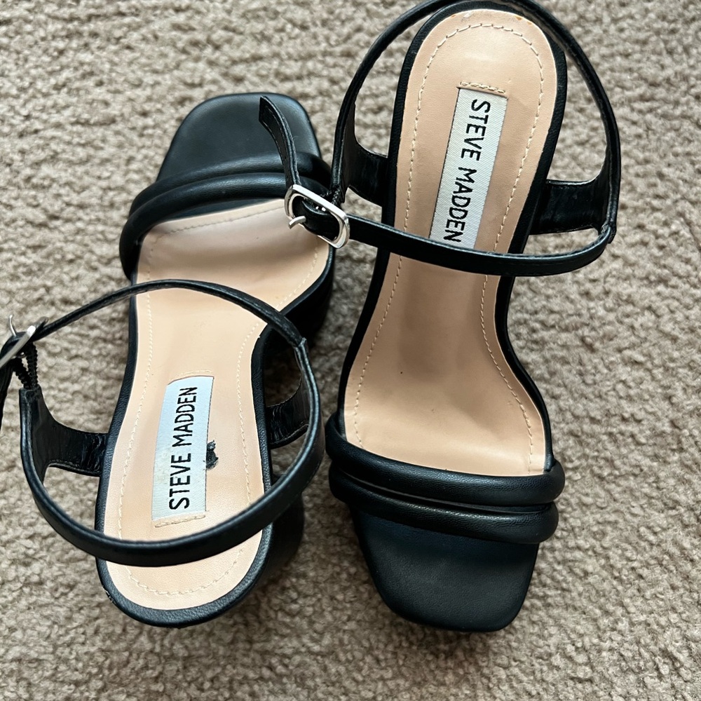 Elegant Black Women's Platform Heels